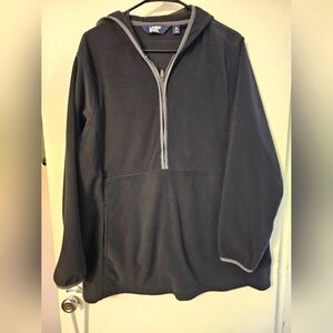 Lands End fleece, half zip hoodie 1X